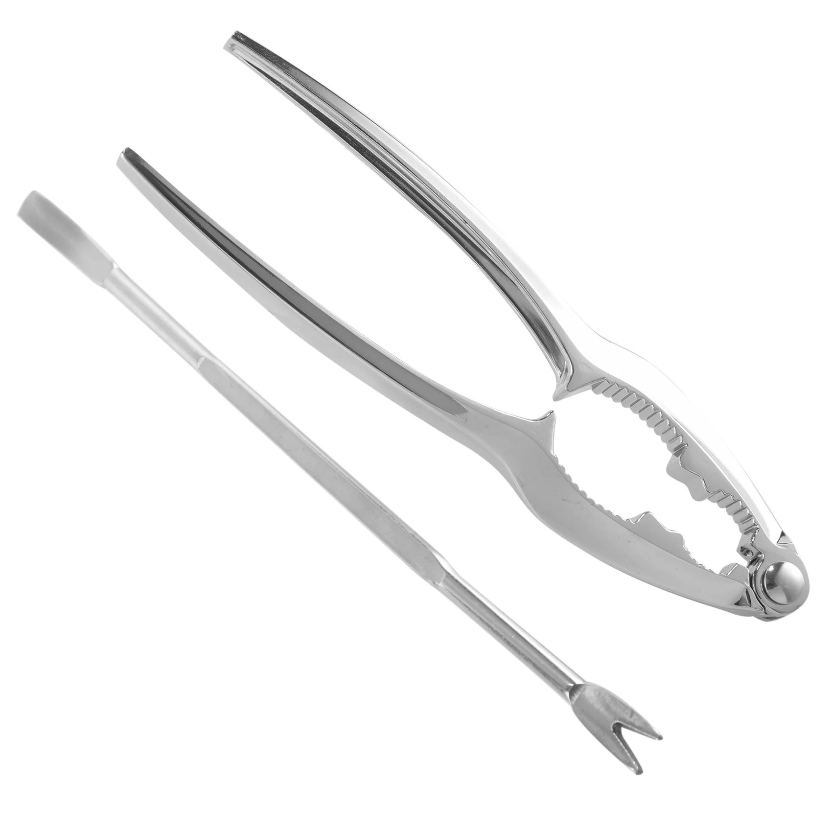 AA94-Seafood Tool Kit,Stainless Steel Crab Leg Cracker And Forks Nut Cracker Set Shellfish Sheller 12Pcs