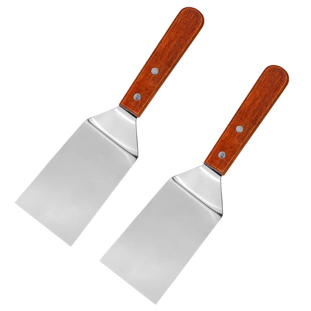 

2Pcs Multipurpose Pizza Shovels Stainless Steel Kitchen Steak Spatulas Durable Cooking Utensils Home Supplies Steak Spatulas