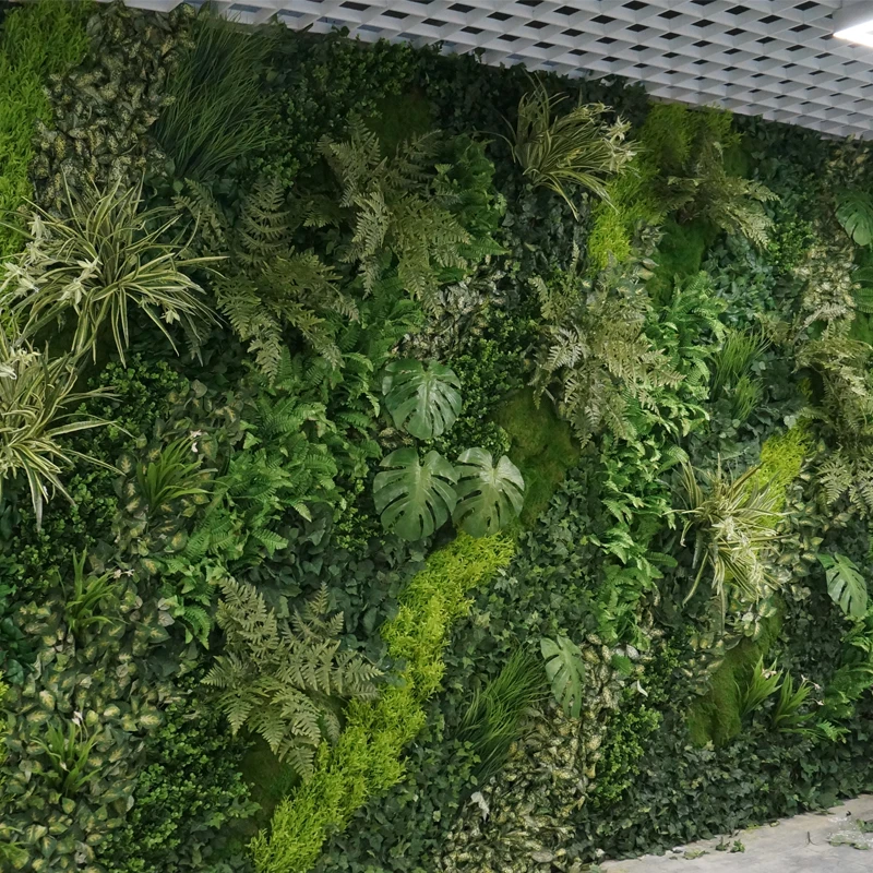 

Artificial Green Grass Wall Outdoor Decoration Outdoor Hanging Ornament Artificial Hadge Vertical Garden Modules Vertical 1*1m