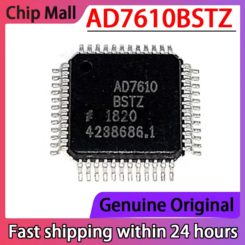 1PCS New AD7610BSTZ AD7610 QFP48 Original Analog-to-digital Converter Chip in Stock