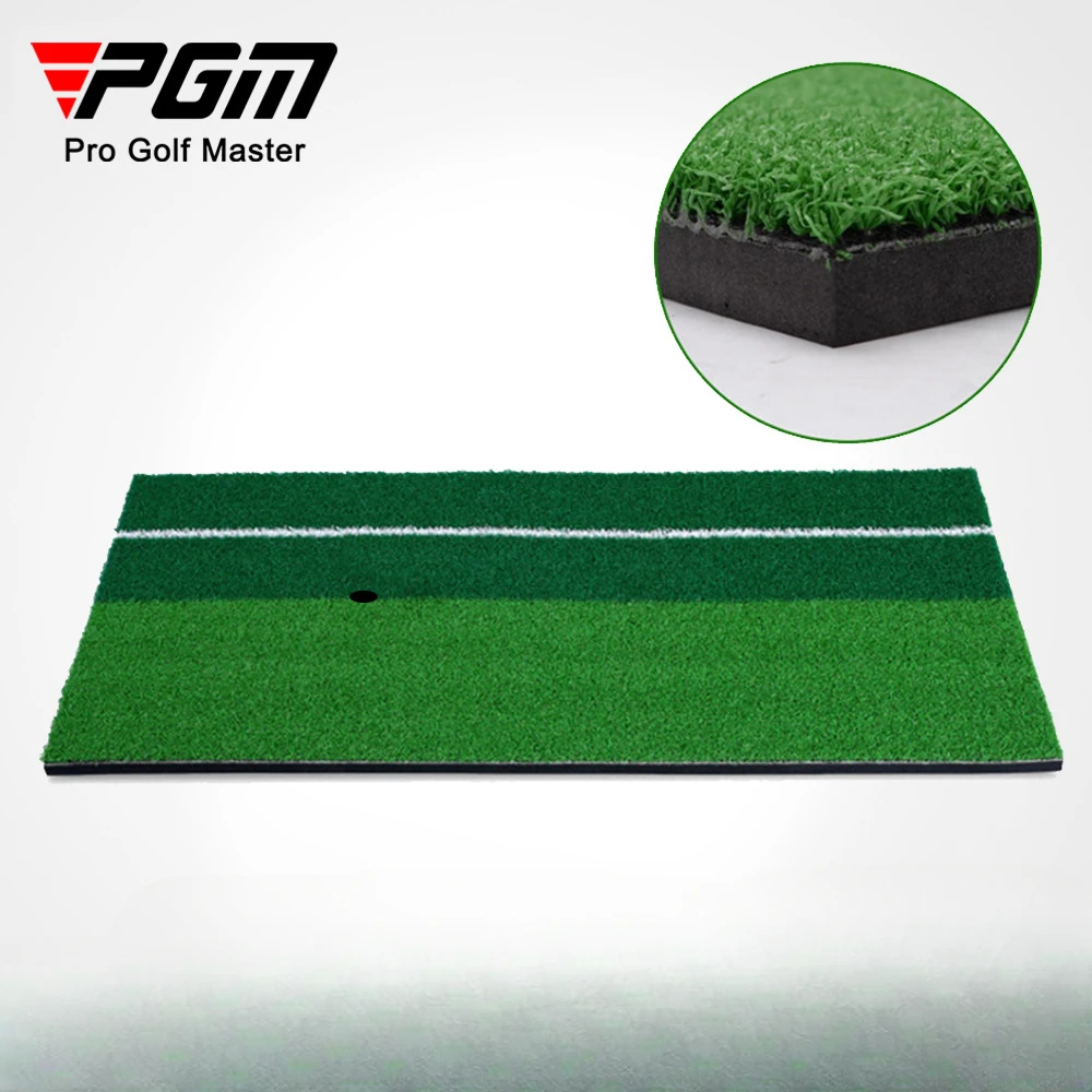 

PGM Golf Batting Mat, Two-color Grass Indoor Mini Practice Mat, Swing Mat