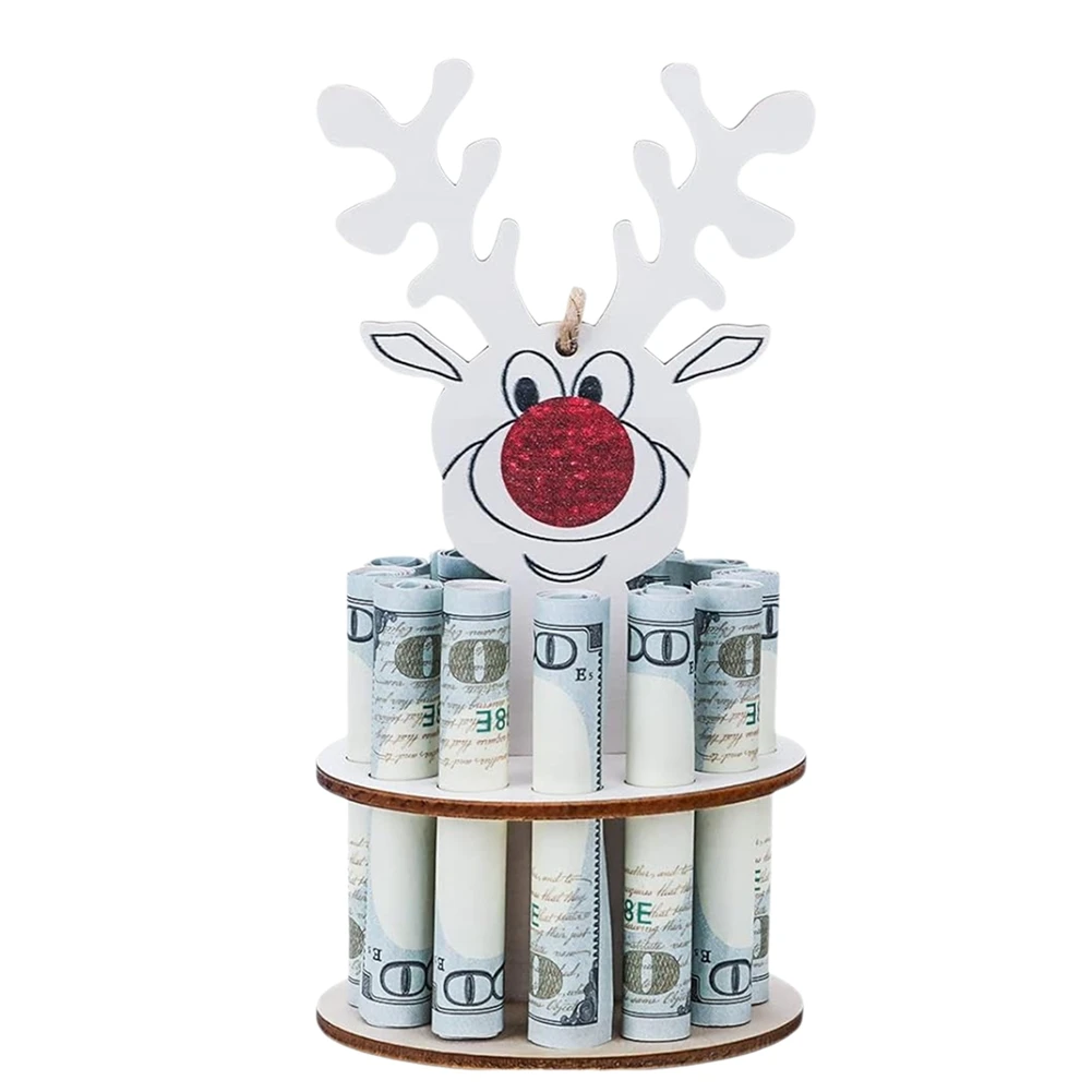 Christmas Money Jar Christmas Ornaments,Holiday Deer Decoration Money Jar,Merry Christmas Fun Desktop Home Decoration