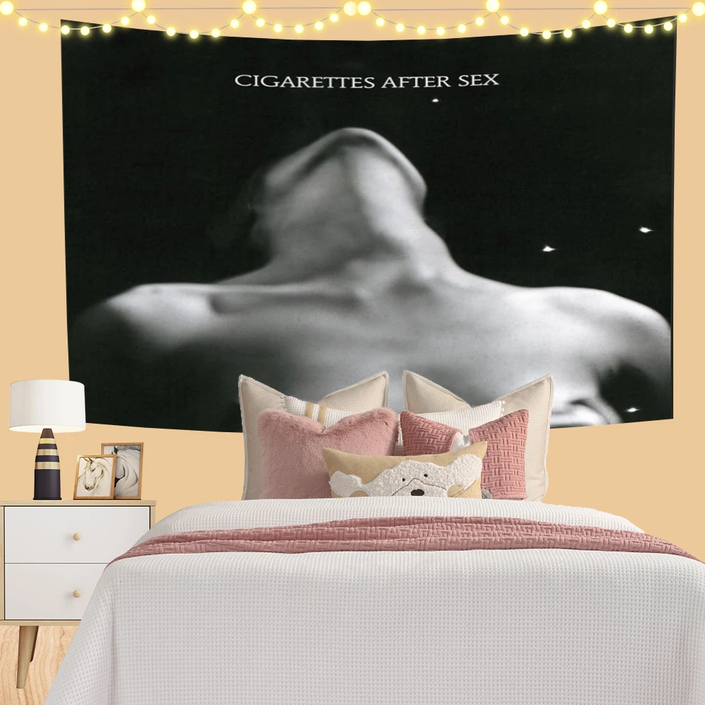 90x150cm Cigarettes After Sex Tapestry Funny Tapestrys Meme Tapestries Wall Hanging Art Poster For Bedroom Living Room