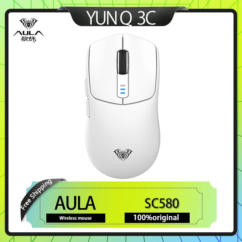 Aula Sc580 Wireless Gaming Mouse Wireless Dual Mode Ergonomic Office Electronic Sports Gaming Mouse Pc Laptop Suitable