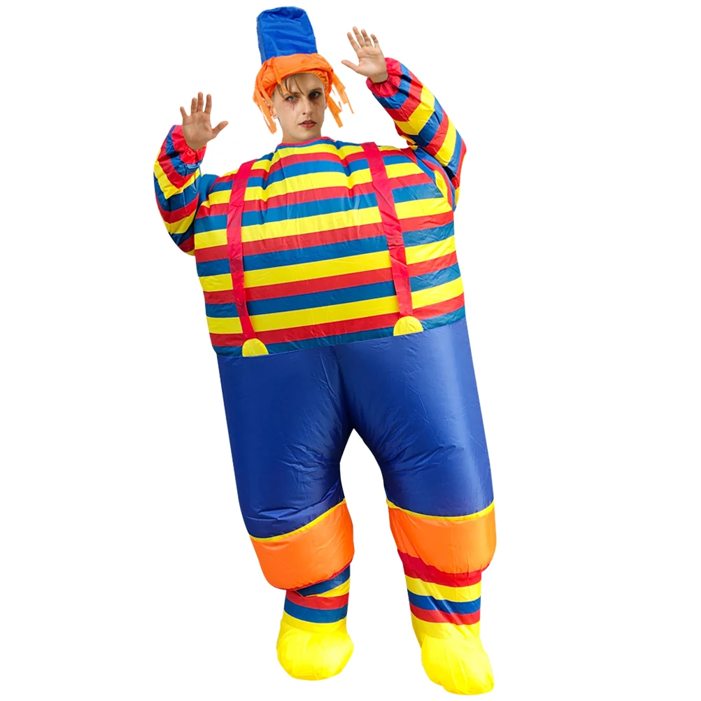 

Clown Inflatable Clothing Halloween Costumes Boys Child Kids Adults Full Body Fancy Dress Carnival Party Outfit Multi