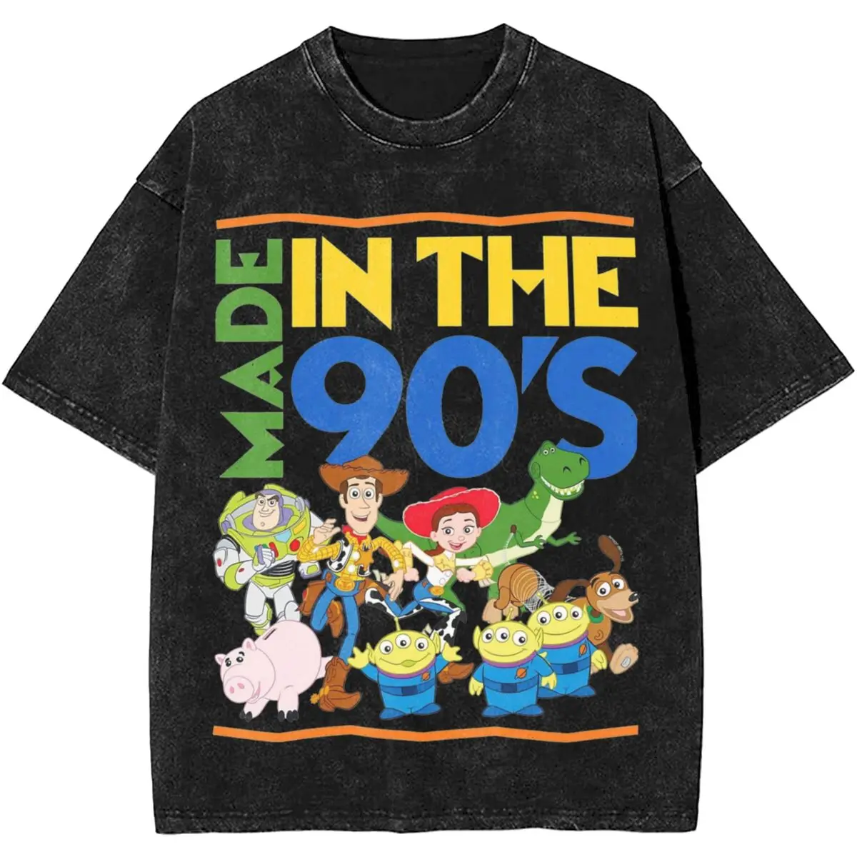 Women Men Toy Story Cartoon Characters T Shirts Summer Vintage 90s Fashion T-Shirt 100% Cotton