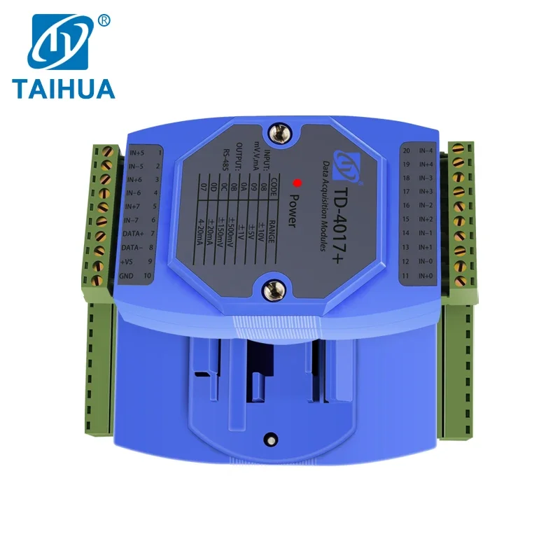 8-Channel Analog Input Acquisition Module, 4-20mA/0-10V Signals, High Precision for Industrial Data Collection