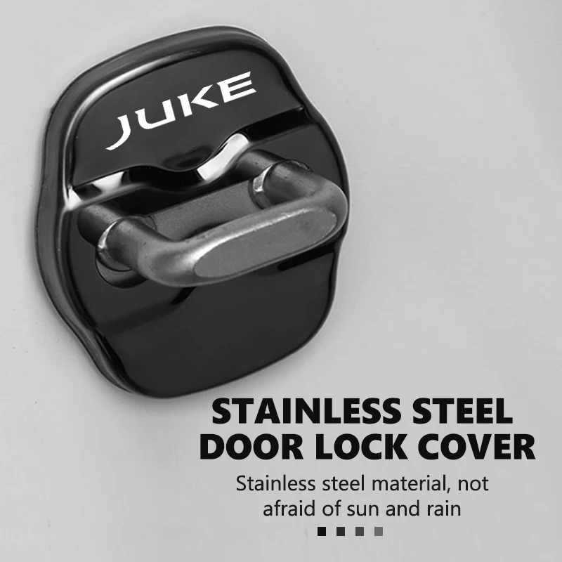 Car Door Protective Decoration Lock Cover Stickers Accessories Case For Nissan Qashqai Juke J10 J11 Pulsar Sentra Altima Patrol view 5
