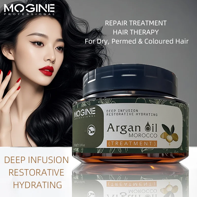 

MOGINE Самая продаваемая маска для волос ARGANOIL: восстанавливает, питает, увлажняет, не выпаривает, улучшает вьющиеся волосы и завивку/крашенные повреждения.