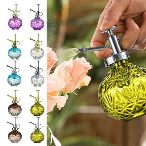 240ml Embossed Glass Plant Mister
