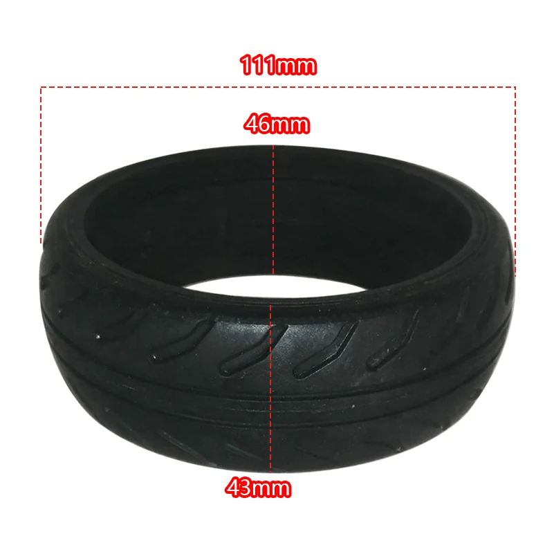 Neumático sólido de rueda de 5 pulgadas, neumático a prueba de explosiones para Mini Scooter Eléctrico Fastwheel F0