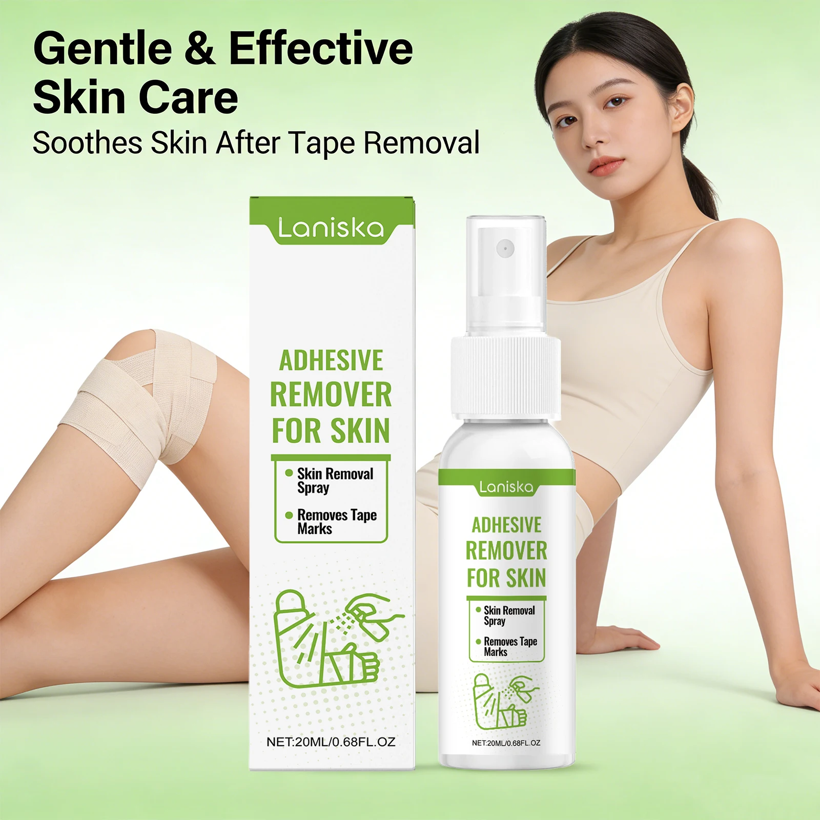 Adhesive Remover Spray for Skin Remove Tape Marks Bandage Ad