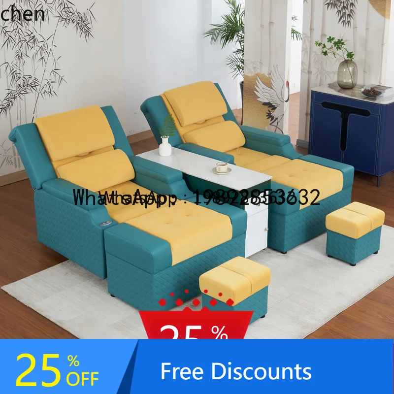 AA Foot Bath Sofa Electric Foot Soaking Sofa Chair Bath Massage Bed Rest Foot Therapy Sofa Reclining Chair
