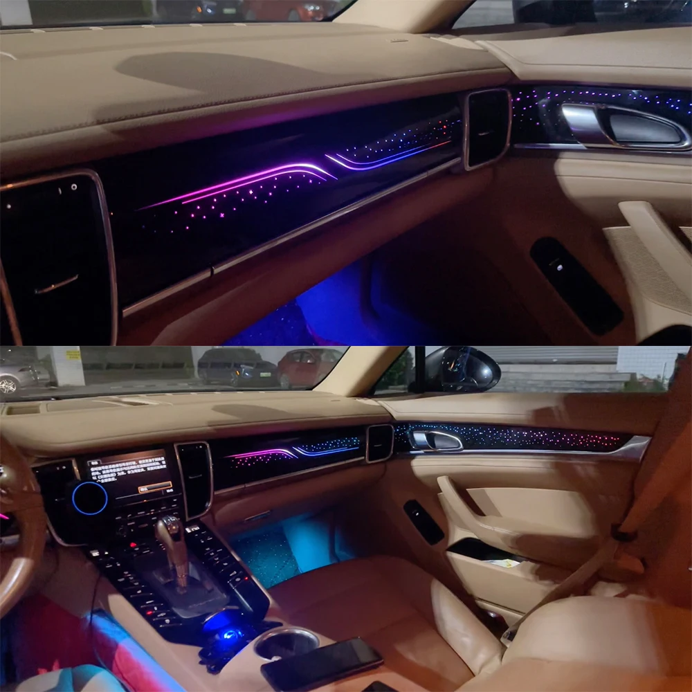 Ambient Light Fit For 2010-2016 Porsche panamera dashboard instrument panel strip screen control Inter door strip ambient light