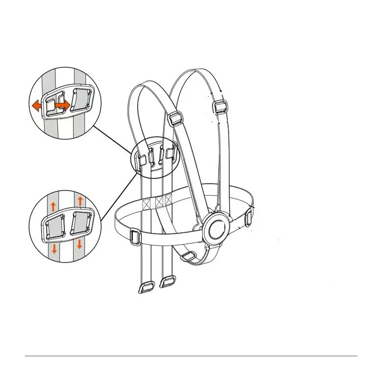Highchair Harness Shoulder Strap Anti fall  Clip detachable Strap Divider Accessories Strap Adjustment Piece