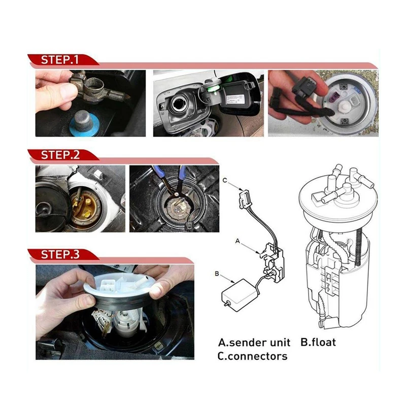 Car Fuel Pump Module Assembly With Sensor For BMW E36 318I 318Is 323I 328I M3 1995-1999 16146758736