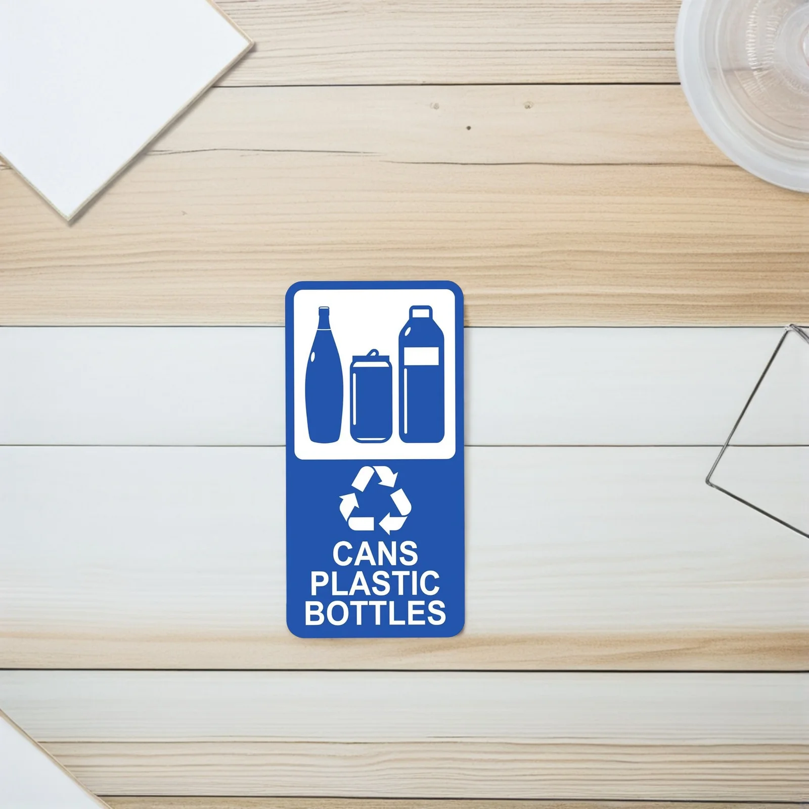 

12 шт. самоклеящиеся банки для переработки, только этикетки для бутылок, 4 x 8 дюймов, водонепроницаемые наклейки для переработки для мусорного бака, бизнес-магазина, школы