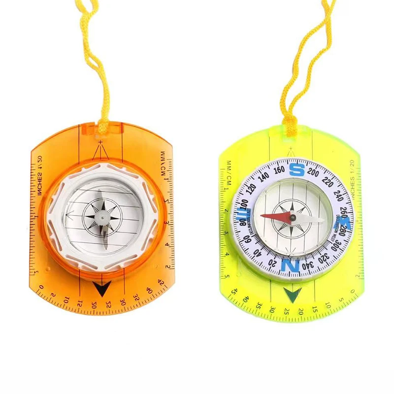 Orienteering Compass Waterproof Hiking Backpacking Compass Map Reading Camping Navigation-Professional Field for Scout Kids