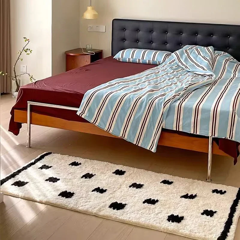 

Пушистый прикроватный коврик Ковер Тапис для спальни Мягкий плюшевый коврик для бега Противоскользящие напольные коврики Длинные ковры для коридора Ковер Tapis Xoח 10.00품