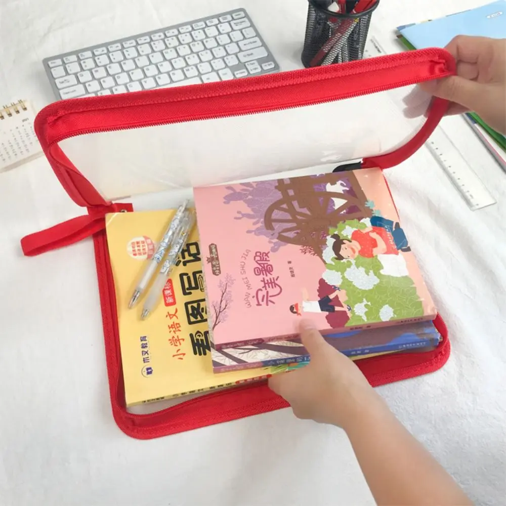 

Office Textbook Storage Bags Document Bag Homework Zipper Storage Bag Paper Organizer File Bag Folders Test Paper Folder