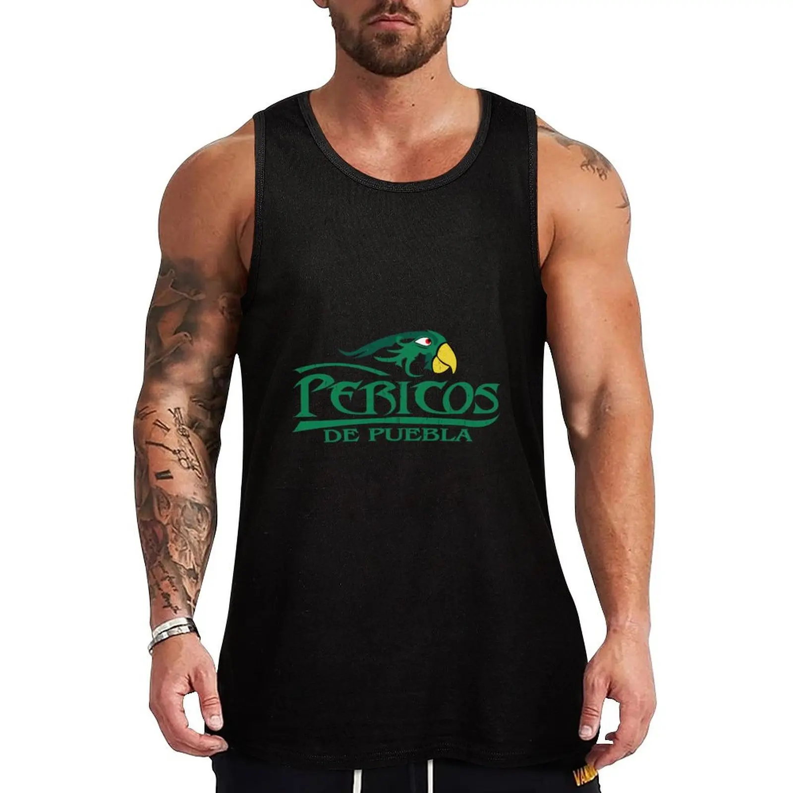 Camiseta sin mangas Pericos de Puebla, camiseta básica para combinar, camiseta informal sin mangas, suave
