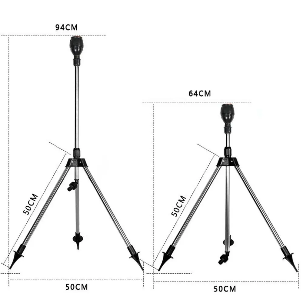 360° Irrigation Bracket Watering Tripod Bracket Telescopic Support Automatic Rotating Nozzle 360° Irrigation Bracket