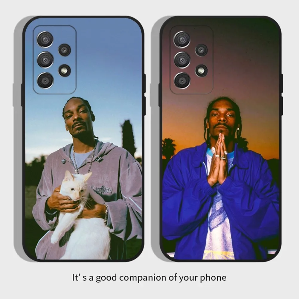 Rapper S-Snoop Dogg Phone Case For Samsung Galaxy A13,A21s,A22,A31,A32,A52,A53,A71,A80,A91 Soft Black Cover