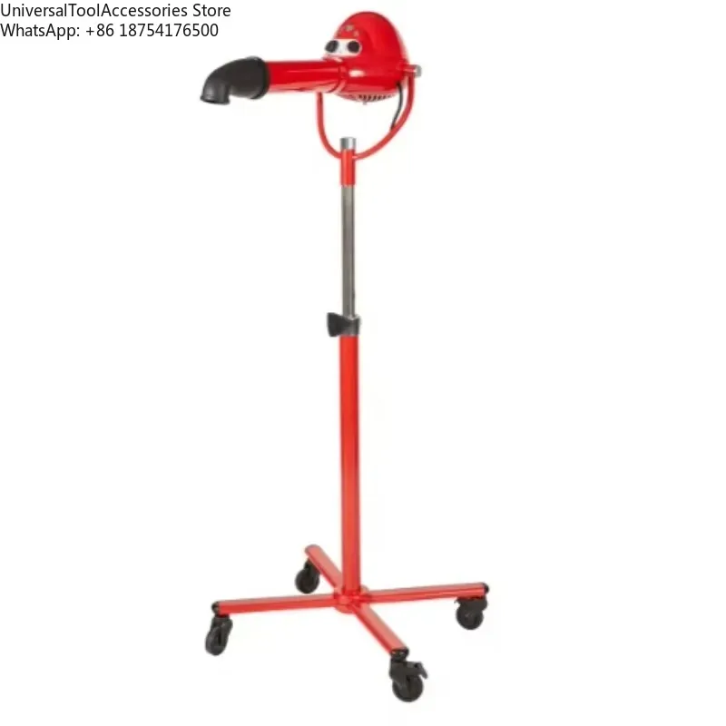 

Professional Pet Stand Dryer with Four-wheel Mobility Adjustable Speed Plastic Material for Dog Grooming Small Bathroom Spaces