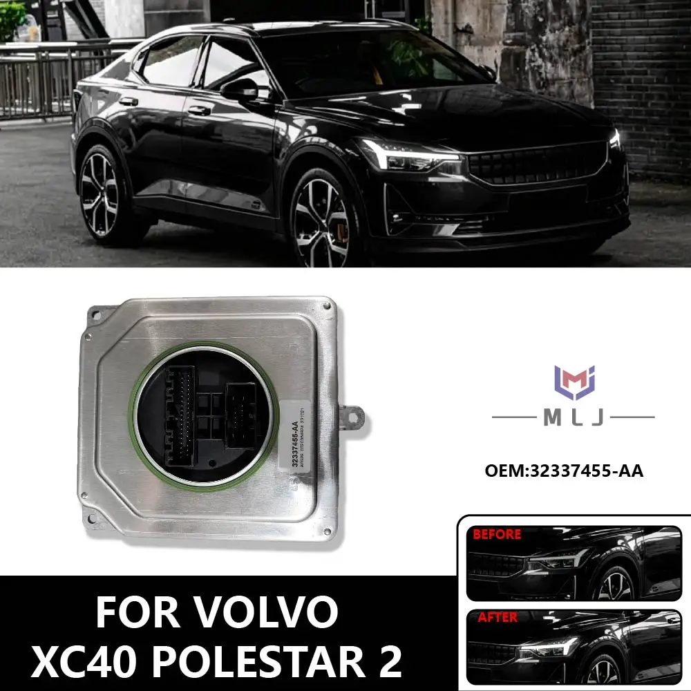 

32337455-AA Модуль управления светодиодными фарами (балласт) для Volvo XC40 Polestar 2, блок управления фарами с функцией Angel Eye