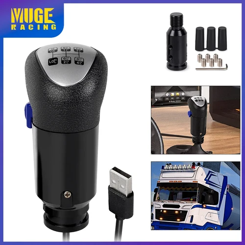 Imagen 1 del producto MUGE-PC perilla de palanca de cambios USB para juegos ATS yETS2 Compatible con Logitech G29 G27 G25 G920 Euro camión simulador SFN190
