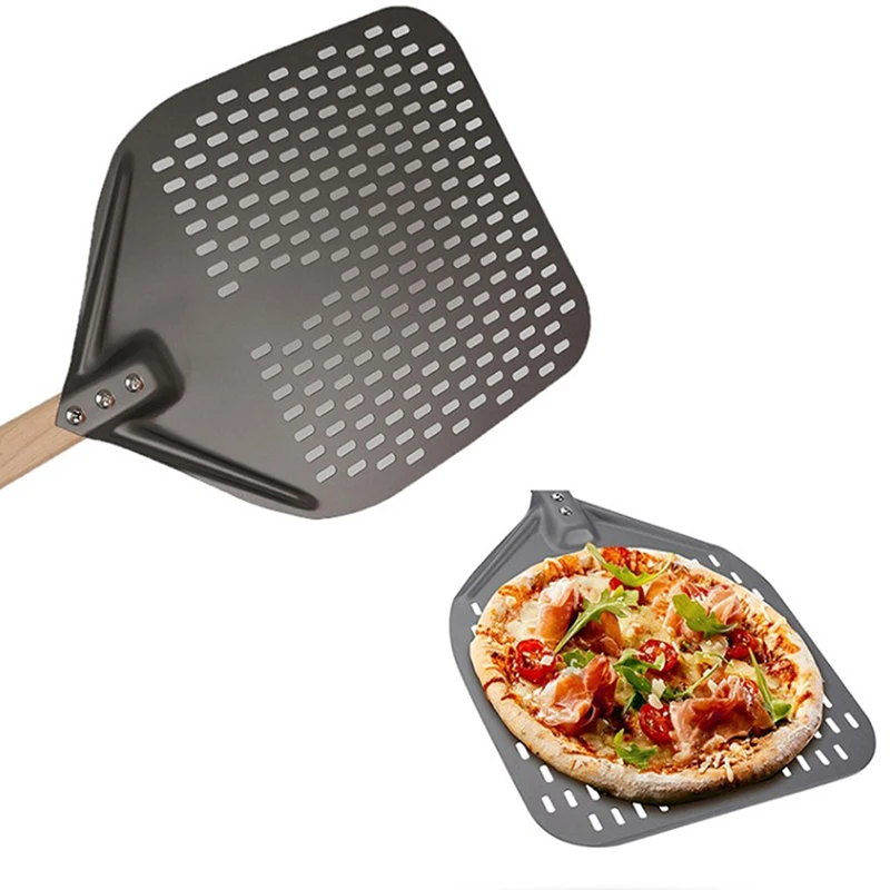 

12/14 inch long Aluminum Pizza Shovel With Long Handle Pastry Tool Accessories