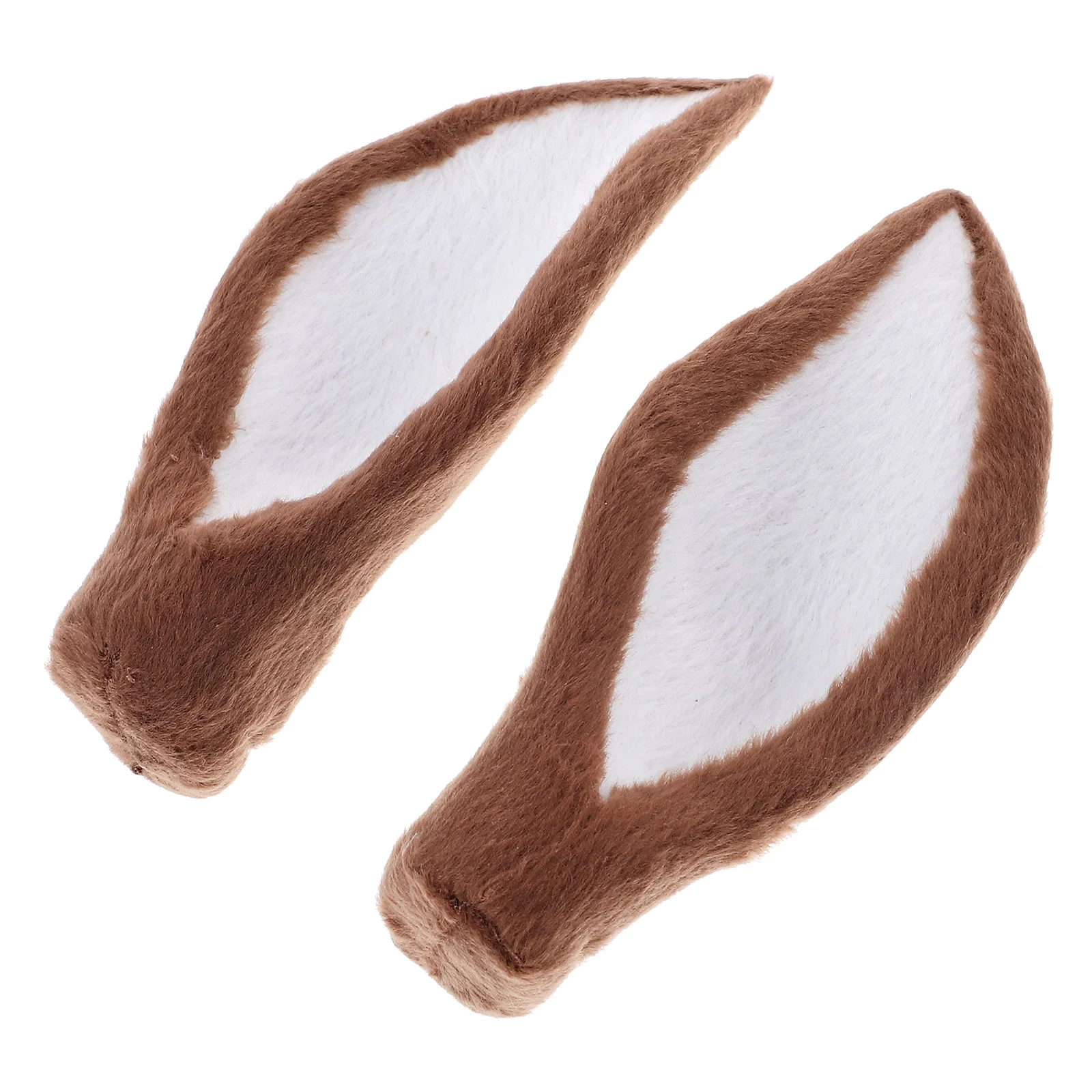 

2Pcs Artificial Elk Ear Head Hoop DIY Supply Christmas Party Costume Deer Ear Decorative Accessory Headdress DIY Accessory