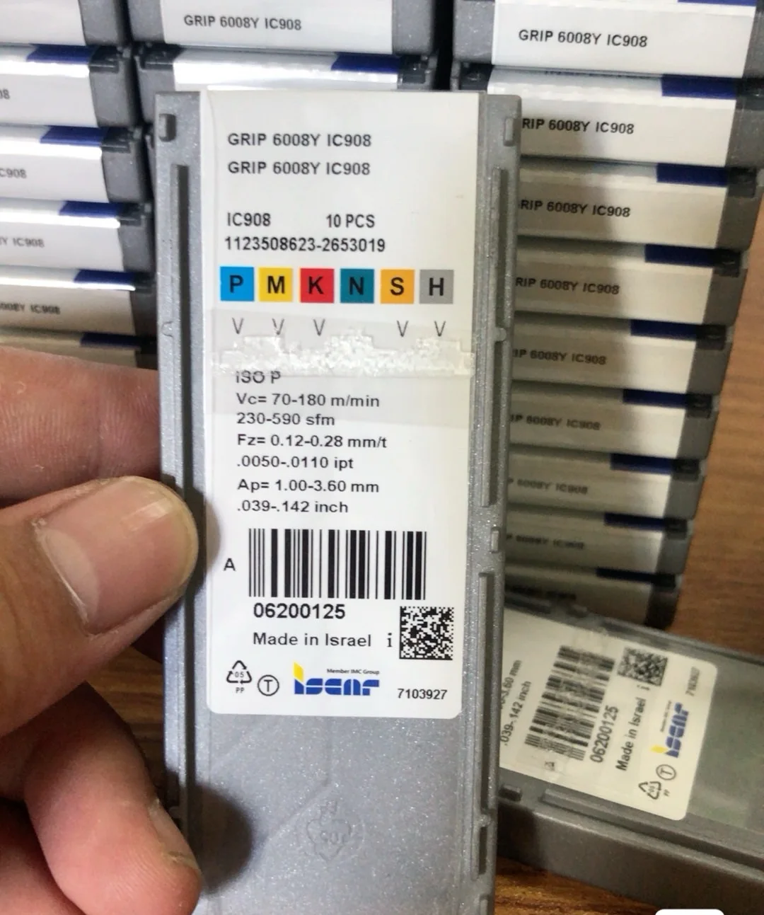 

Hard alloy cutting blades GRIP 6008Y IC908