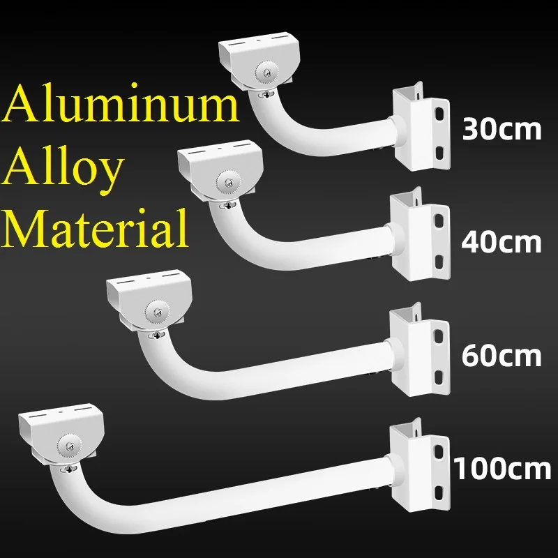 

Кронштейн из алюминиевого сплава для крепления камер видеонаблюдения на вертикальной штанге, универсальный, для угловых мест, для камер Bullet и PTZ