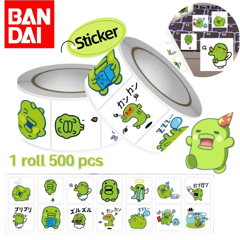 

Bandai Tamagotchi Kuchipatchi Merchandise Cartoon Pattern Roll Stickers Cute Kawaii Journal Decorative Stickers Toy Wholesale