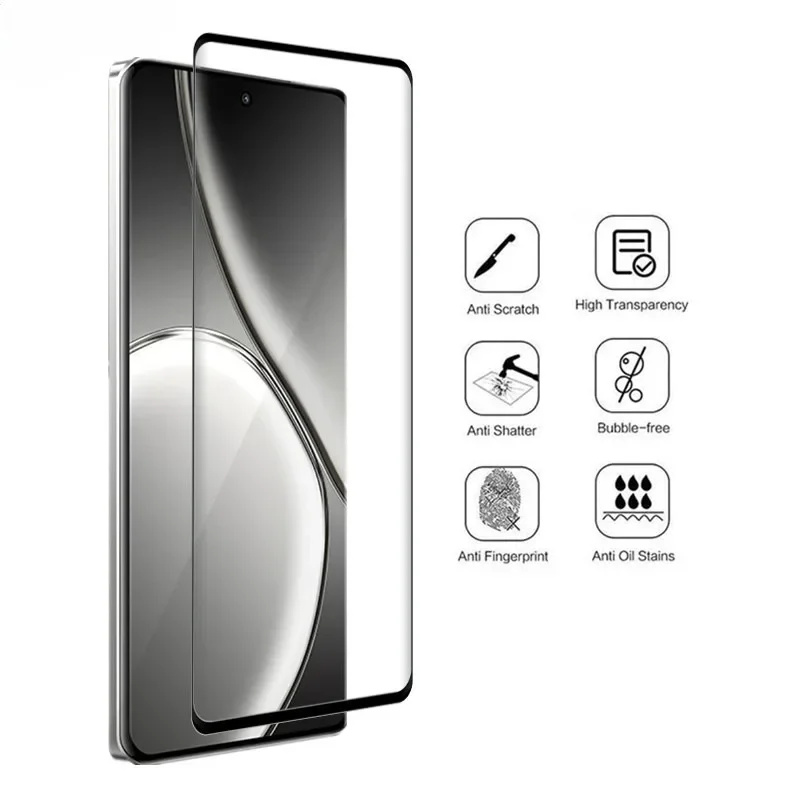 For Realme GT 6 Screen Glass film Full Cover For Realme GT 6T Curved Protector For Realme GT 6 Soft Fiber Camera film