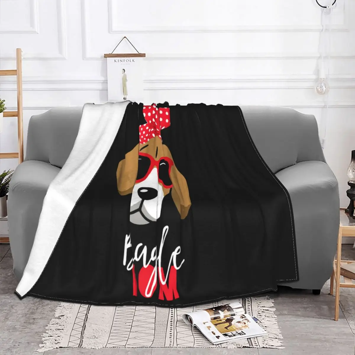 Beagle Funny Dog Lovers Mom Fur Mama Cute T Women Men Hot Sale Many Colors Different Adult Throw Blanket