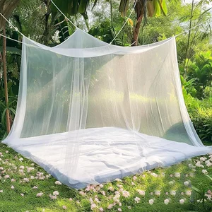 Mosquiteiro para cama de solteiro, decoração cama, adequado para quarto e jardim, dossel pendurado para camin ao ar livre 10 principais vendas rede mosquiteira king size - №1