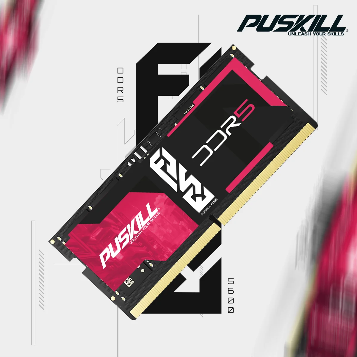 Memoria Ram PUSKILL DDR5 16GB 4800MHZ 1.1V 262 pines Memoria SO