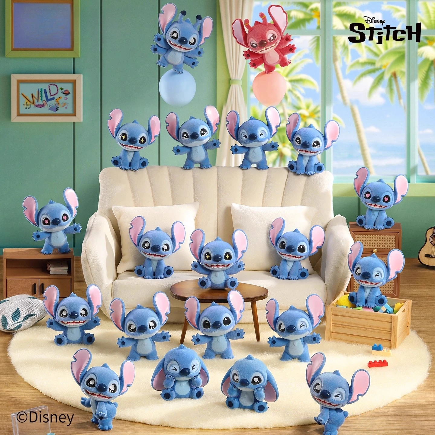 Disney Stitch MINI fluwelen blinde tas serie blinde doos Stitch schattige ornamenten trendy geschenken