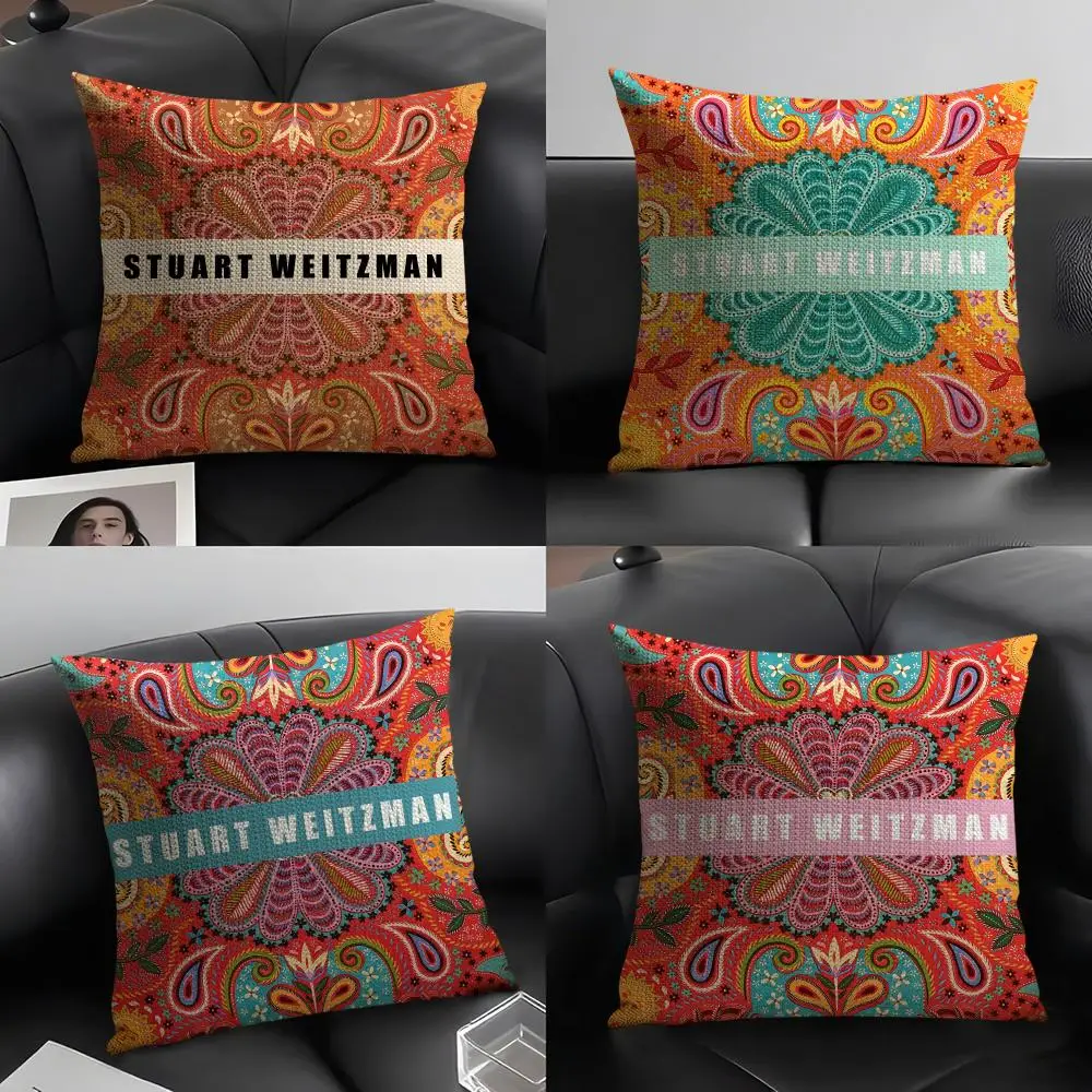 Funda de almohada con estampado de S-Stuart W-Weitzman, funda de almohada para sala de estar, funda de cojín para sofá y decoración de dormitorio