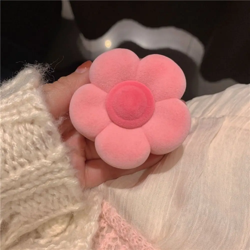 Girl Gift Girly Pink Jewelry Box Flower Cake Sweet Velvet Ring Box Cute Design Small Size Gift Box Birthday Gift