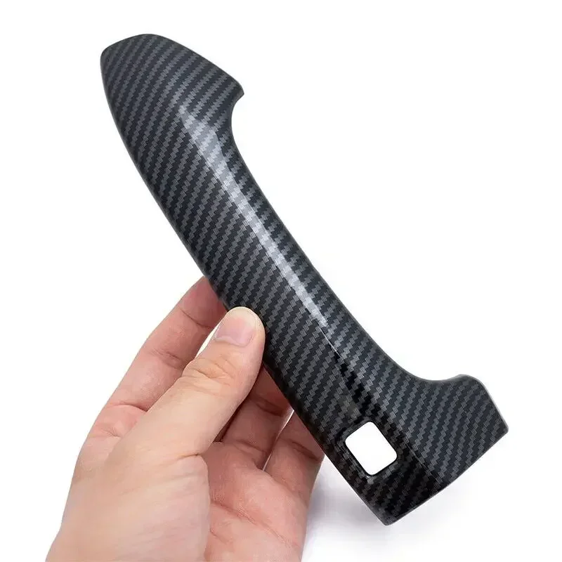 For Kia K5 Optima 2021 2022 2023 LHD Car Door Handle Cover Sticker Moulding Trim Protective Accessories ABS Carbon Fiber/ Chrome