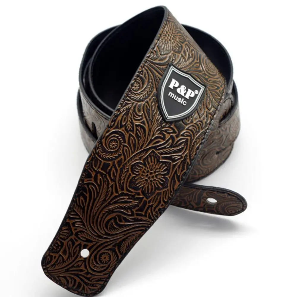 Durable Leather Guitar Strap Widening Adjustable Bass Strap Guitar Accessories Ukulele Straps Belt Bass