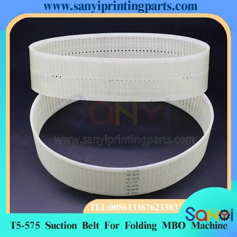 

2 шт., лучшее качество, всасывающий ремень T5-575, размер: 575x50 для складных деталей машины MBO