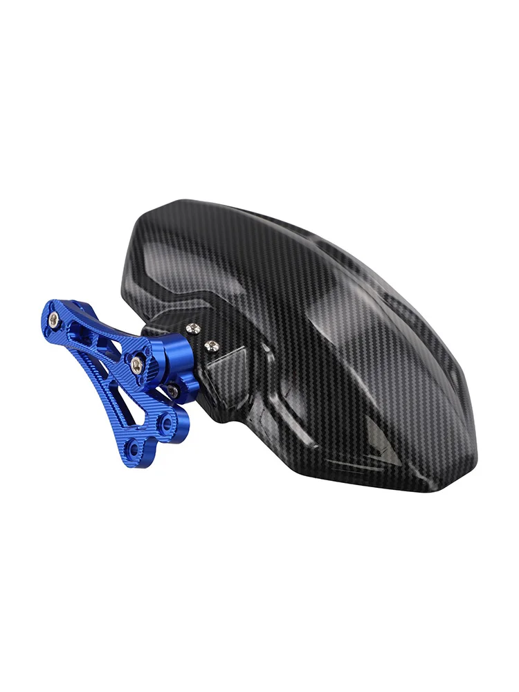 High Durability Motorcycle Rear Mudguard Featuring Aluminium Alloy and Carbon Fiber Printed Plastic Suitable for Tail Placement
