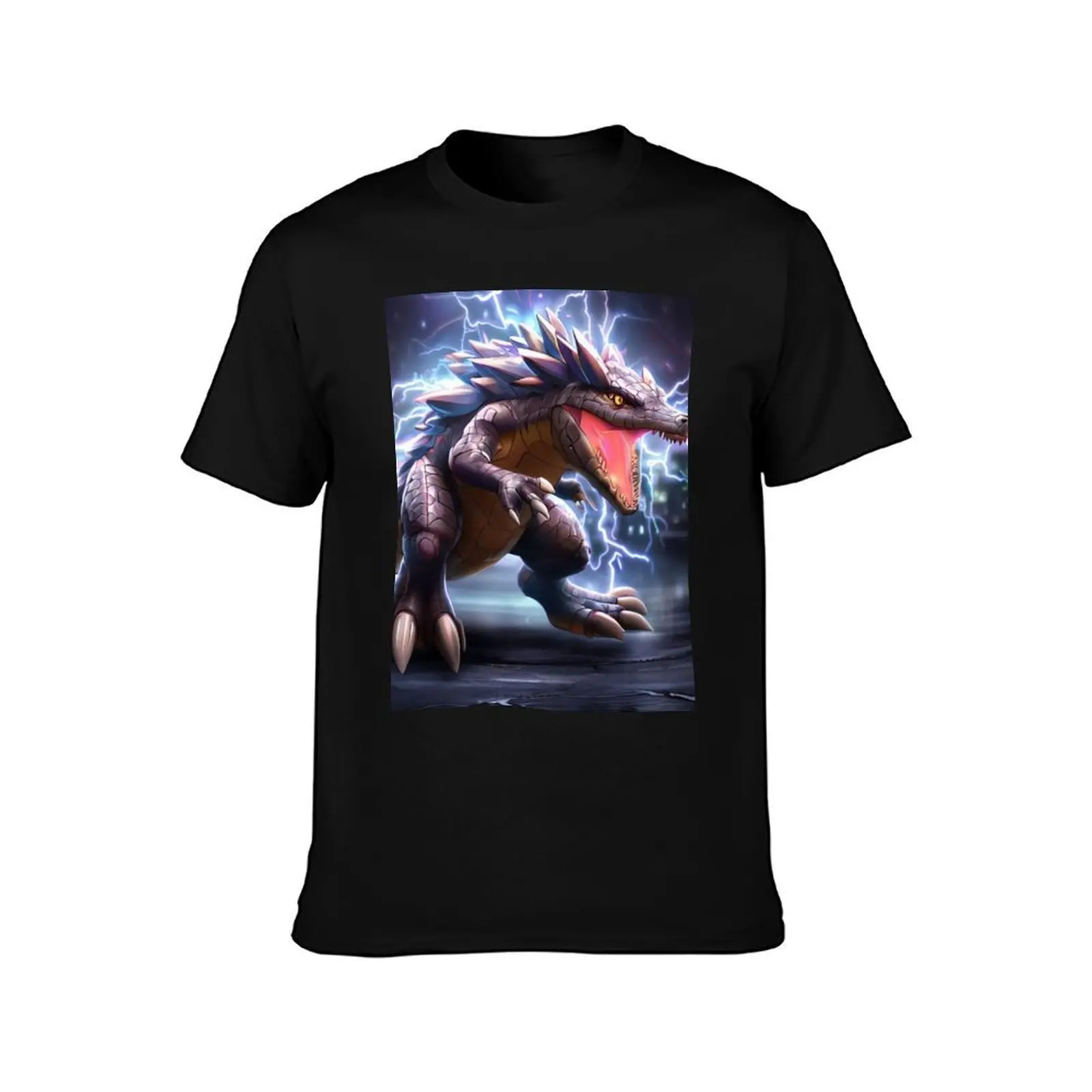 Cracadolia, the great devourer T-Shirt, Summer Casual Cotton Tee, Oversized Streetwear Tops, Vintage Graphic Print, 100% Cotton