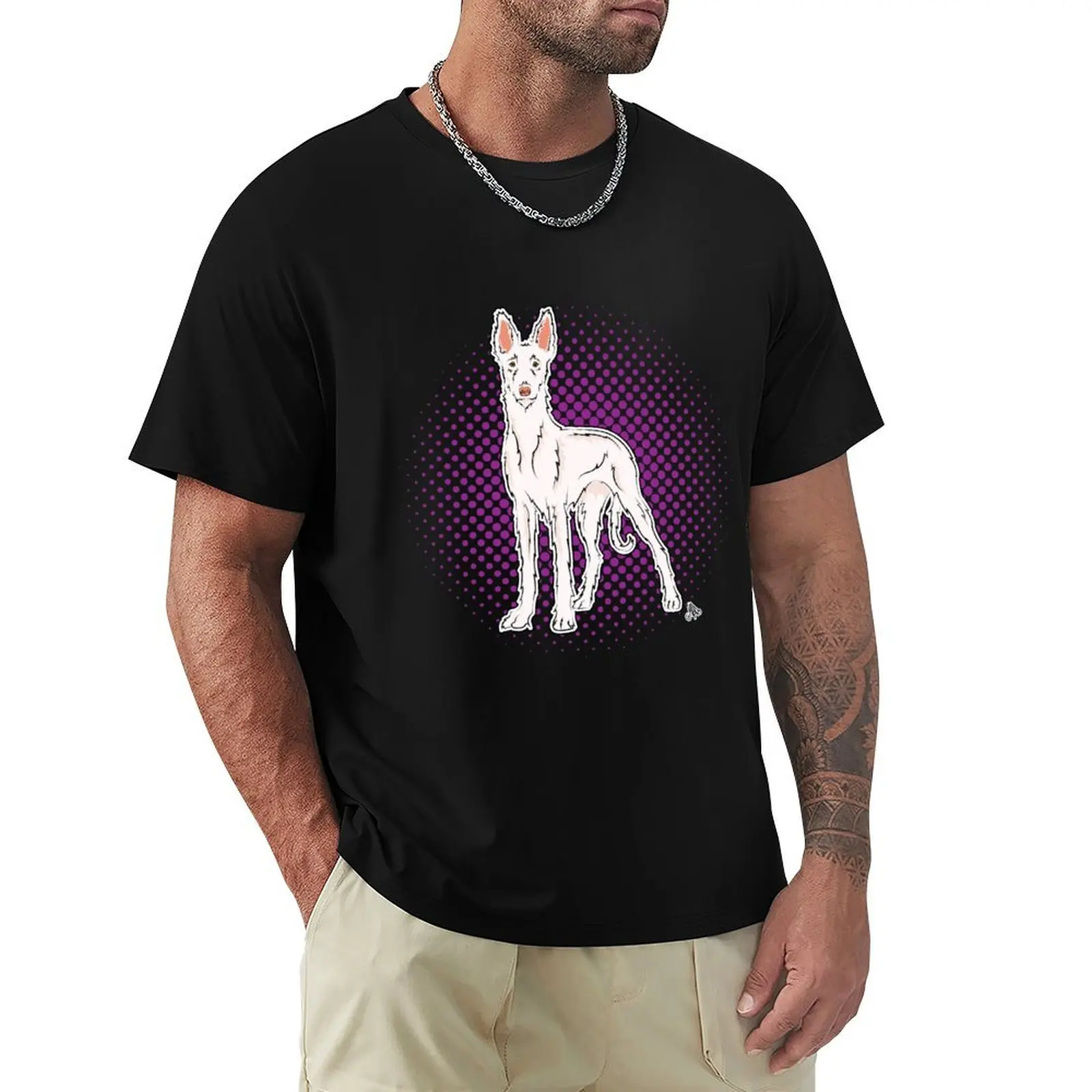 

Copy of Ibizan Hound Wire White COMIC style T-Shirt Vintage Style Printed Top