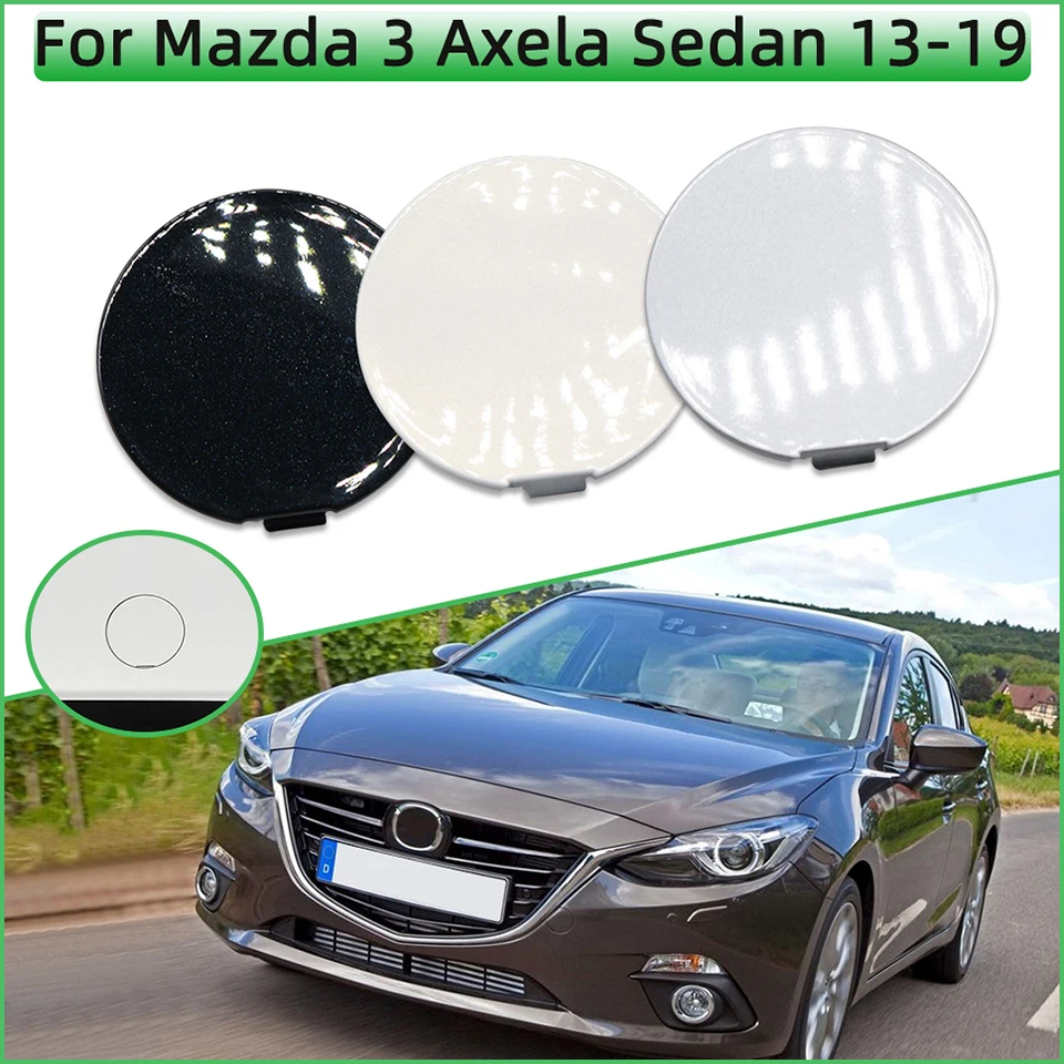 Rear Bumper Towing Hook Cover Shell Cap For Mazda 3 Axela Sedan 2013 2014 2015 2016 2017 2018 2019 Tow Hook Eye Lid Painted