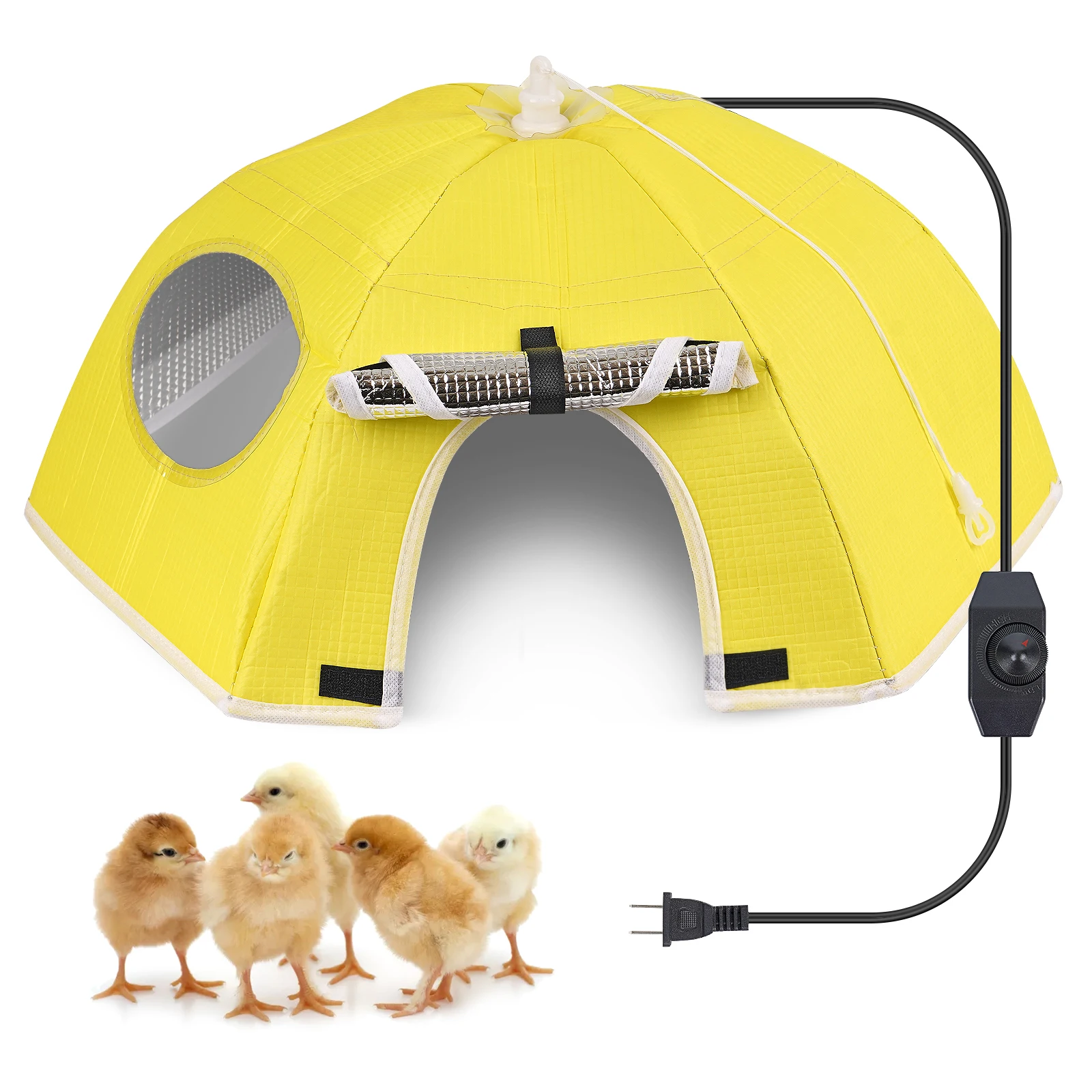 Pet Poultry Electric Chick Brooder Heating Cover Chick Heater Chicken Warmer Easy To Install Convenient Time-saving 110V/220V